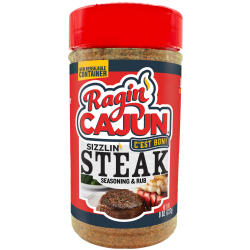 Ragin Cajun 8oz "Sizzlin' Steak" Cajun Seasoning & Rub