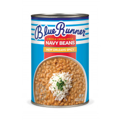 Spicy Cajun Flavor with Blue Runner Creole Cream Style Spicy Navy Beans - 16oz Can