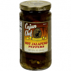 Cajun Chef Mexican Style Hot Jalapeno Peppers (Whole) 12oz