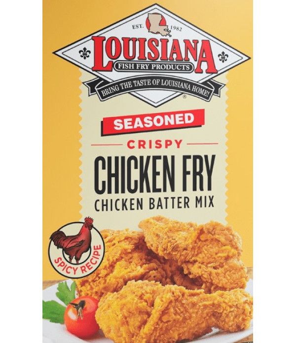  Louisiana Fish Fry Seasoned Chicken Fry 1 Gallon - 5.25lbs  (Pack of 1) - Authentic Southern Goodness, Distinct Louisiana Spices -  Perfect for Frying Crispy Flavorful Chicken - Made with