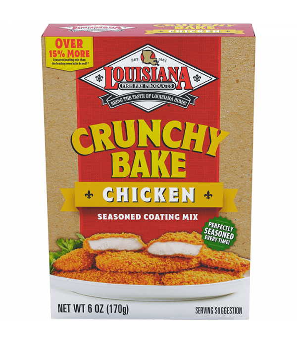 Louisiana Fish Fry Crunchy Bake Seasoned Coating Mix, Chicken - 6 oz