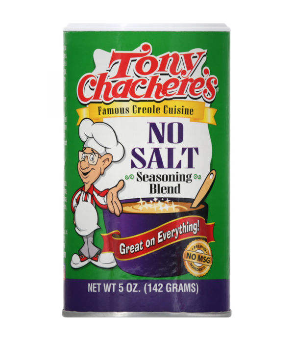 Tony Chachere's Seasoning Blend, No Salt - 5 oz