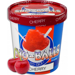 Sno-Balls To Go - Cherry - 16oz Pint