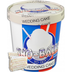Sno-Balls To Go - Wedding Cake - 16oz Pint